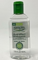 Simple Kind To Skin Dual Effect Eye Make-Up Remover (3)Three Pack 3.38 Oz Each
