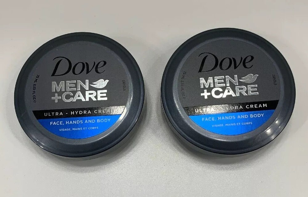 Dove Men + Care Ultra – Hydra Cream For Face Hands And Body 2.53 Oz 75ml 2 Pack