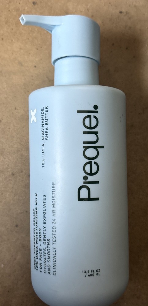 Prequel Urea Advanced Relief Moisturizing Milk For Face + Body 13.5oz New