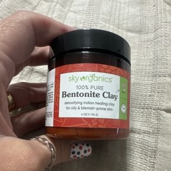 Sky Organics 100% Pure Bentonite Clay Detoxifying Face Mask, 4 oz