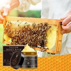 Beef Tallow for Skin, Tallow and Honey Balm for Face, Organic Grass-fed Beef