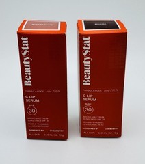 BeautyStat C Lip Serum SPF 30 ~ MOCHA & BUTTER BEIGE ~ .35 Fl Oz Lot of 2