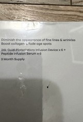 Seranova Microneedling Infusion Kit 24k Gold Device + Peptide Serum 3 Mo