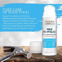 Male Re-Vitalize Penile Cream Moisturizer for Sensitive Skin 5 fl oz