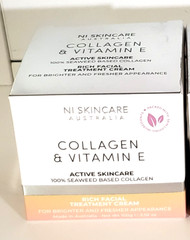 NI SKINCARE Australia Collagen & Vitamin E Rich Facial Cream 3.52 oz ea