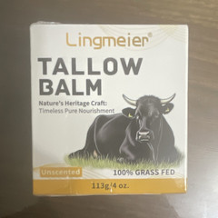 Lingmeier Unscented Grass Fed Tallow Balm Moisturizer Face & Body 4 oz