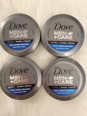 Dove Men+ Care, Face Hand & Body Ultra- Hydra Cream 2.53 oz *4 Pack *