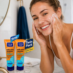 2X Clean & Clear Deep Action Daily Pore Facial Cleanser(100g)Skin Care Face Wash