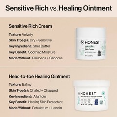 The Honest Company Sensitive Rich Cream – Fragrance Free – 4 fl oz