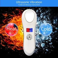 Hot Cold Hammer Facial Vibration Massager Face Tighten Skin Lifting Machine