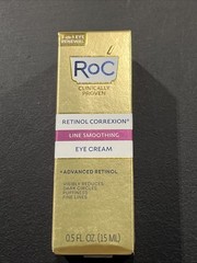 2)ROC RETINOL CORREXION LINE SMOOTHING EYE CREAM 4 DK CIRCLES PUFFINESS FINE LNS