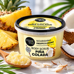 Organic Shop Pina Colada Nourishing Body Scrub Exfoliating Pineapple 250ml