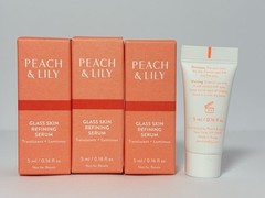 Peach & Lily Glass Skin Refining Serum Travel Mini Size 0.16 oz/5mL Each 3-pack