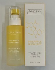 Clean Skin Club Pineapple Glow Mist 100ml/3.4oz. NEW IN BOX Hyaluronic Acid
