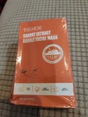 H15-12PCS Carrot Extract Bubble Facial Mask