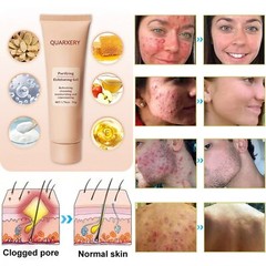 Exfoliating Purifying Gel, Quarxery Purifying Cream for Face & Body 50g