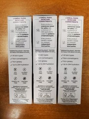 3 Pack: L’Oreal Wrinkle Expert SPF30 Age Defense UV Lotion Calcium 55+ 9106-E11C