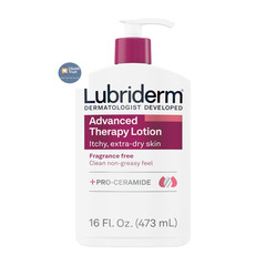 Lubriderm Advanced Therapy Fragrance Free 16 Fl Oz (Pack of 1), white