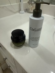 CB Gardn Microexfoliant Peel & CB Silk facial Foaming Purifier.