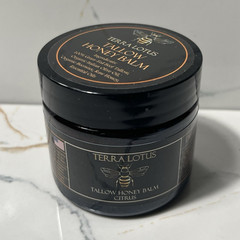 Terra Lotus Tallow & Honey Balm, Citrus Scent Hydrating Body Moisturizer