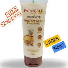 LOT OF 2 PATANJALI MULTANI MITTI FACE SCRUB 100 G EACH