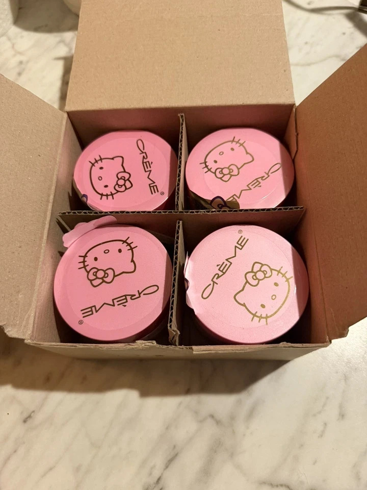 4 pack The Crème Shop Hello Kitty Pink Moisturizer Hydrating Watermelon