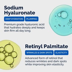 Serlino Lab Face Cream – Moisturizer with Retinol and Hyaluronic Acid, Refreshin