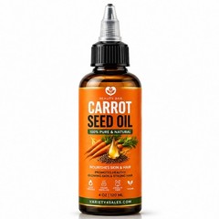 100% Pure Organic Carrot Seed Oil Cold Pressed Face Skin Hair Moisturizer 4oz