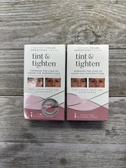 2 Tint & Tighten Instant Color Soothing Cream 0.18oz Light/Medium 9-0.6 ml Tubes