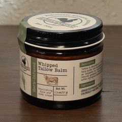 Hearth and Homestead Herb-Infused Whipped Tallow Balm Face Body Lips 1.3 oz