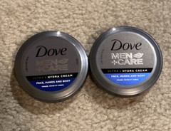 (2) Dove Men + Care Ultra Hydra Cream Face, Hands, Body 2.53 FL OZ