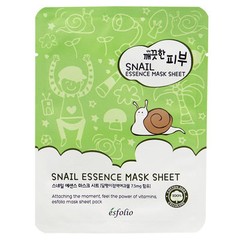 Esfolio Snail Essence Facial Mask 10 Mask Sheets Skin Moisture Nourishment Korea