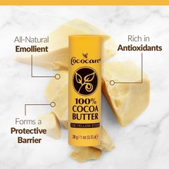 6 Pack Cococare 100% Cocoa Butter Stick for Ultimate Skin Hydration & Protection
