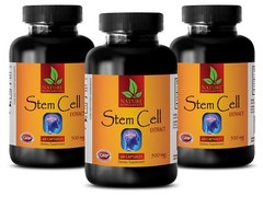 STEM CELL 500mg – Blue Green Vegan Antioxidant Beta-carotene – 3 Bottles