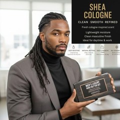 Men’s Body Butter Set of 2 – Shea & Cocoa Moisturizer, Hydrating Skin Care