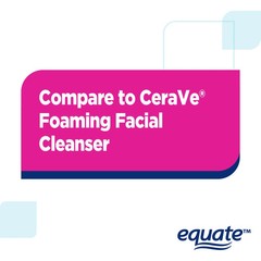 Equate Foaming Facial Cleanser, 12 fl oz