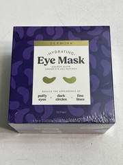 DERMORA Golden Glow Under Eye Patches Dark Circles Puffiness Wrinkles 50 Pack