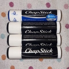 ChapStick Lip Balm Lot of 4 Classic Original + SPF 15 Moisturizer Sealed