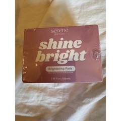Serene Skincare Shine Bright Brightening Pads Turmeric Kojic Acid 50ct 2.99 oz