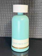 Vintage Avon Rich Moisture Body Lotion Blue Plastic Bottle Prop 7”T