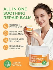 Helichrysum Balm for Skin Repair & Renewal – Natural Soothing Helichrysum Essent