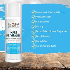 Male Re-Vitalize Penile Cream Moisturizer for Sensitive Skin 5 fl oz