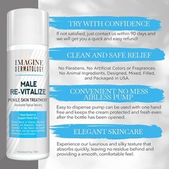 Male Re-Vitalize Penile Cream Moisturizer for Sensitive Skin 5 fl oz
