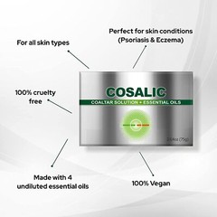 Coal Tar Soap (Cosalic) For Psoriasis – [75gm/2.64oz].