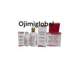 3pcs Cranevoberry Face And Body Soap, Serum & Lotion 250ml Set