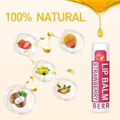 DMSKY 24 Pack Lip Balm, Natural Balm Bulk 24 Count (Pack of 1), B-24P