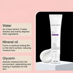 Fullerene Collagen Magec Neck Cream Firming Tightening with Roller 50g