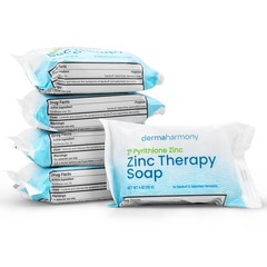 Bar Soap 2% Pyrithione Zinc 4 oz Pack of 5 Dermaharmony Crafted Those Skin