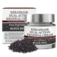 Dual-action Black Renewal Rice 50g Cream Black Rice Soothing Skin Barrier Cream`