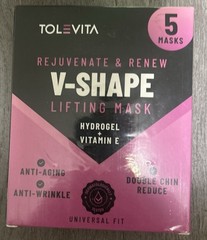 V- Line Lifting Mask Anti Aging Double Chin Hydrogel VIT E – 5 Masks – ToleVita